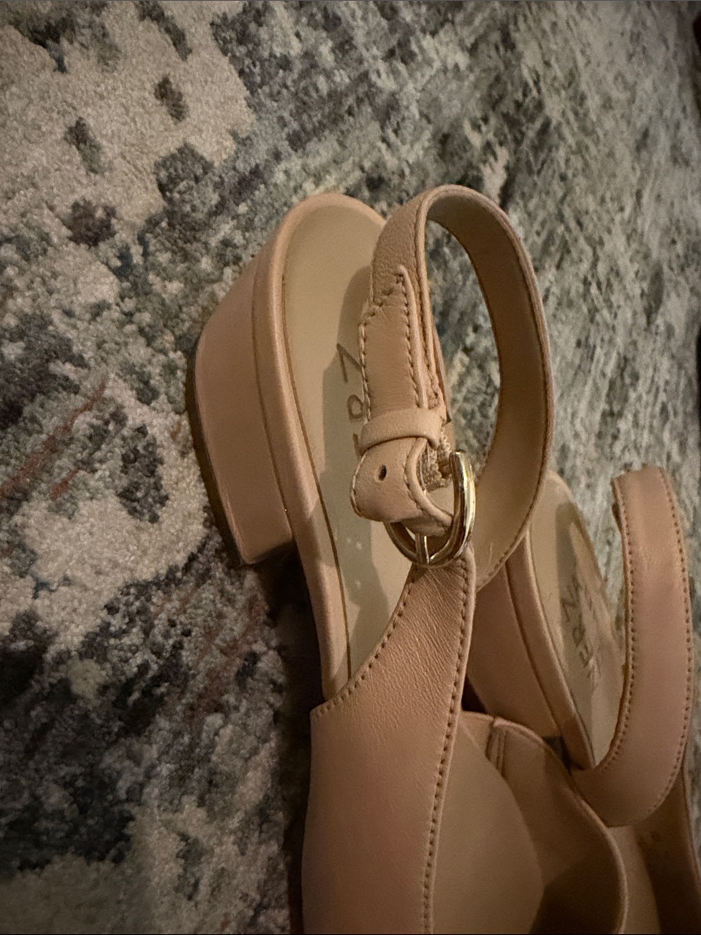 Naturalizer Blush Pink Pointed Slingback Flats - Picture 3 of 6